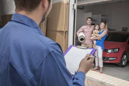 Local furniture storage process for Manorhouse customers during moves or renovations