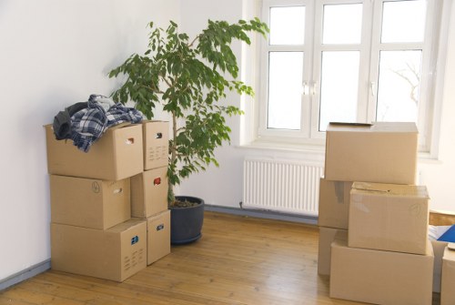 Fragile items and protective packing materials for a Manorhouse move