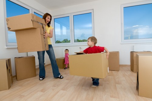 Fragile items packed for local removals in Manorhouse