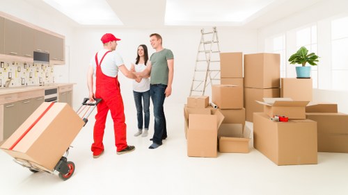 Built-in household storage in Manorhouse interior