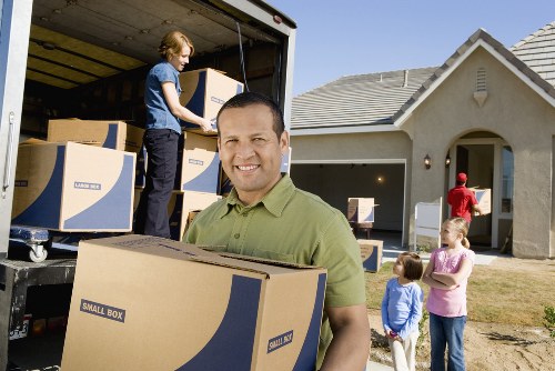 Household furniture and seasonal items arranged in long-term storage